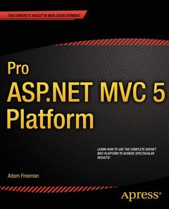 Couverture de l’ouvrage Pro ASP.NET MVC 5 Platform