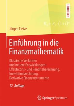 Couverture de l’ouvrage Einführung in die Finanzmathematik