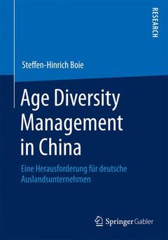 Couverture de l’ouvrage Age Diversity Management in China