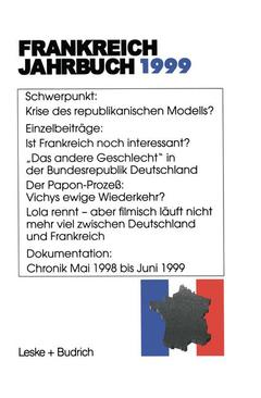 Cover of the book Frankreich-Jahrbuch 1999