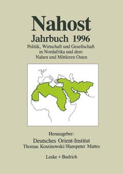 Couverture de l’ouvrage Nahost Jahrbuch 1996