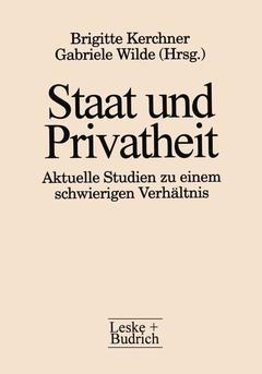 Couverture de l’ouvrage Staat und Privatheit
