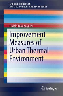 Cover of the book Improvement Measures of Urban Thermal Environment
