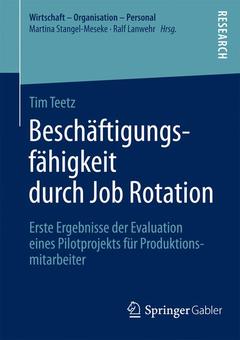 Cover of the book Beschäftigungsfähigkeit durch Job Rotation