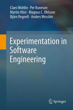 Cover of the book Experimentation in Software Engineering