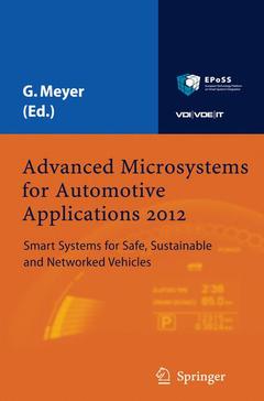Couverture de l’ouvrage Advanced Microsystems for Automotive Applications 2012