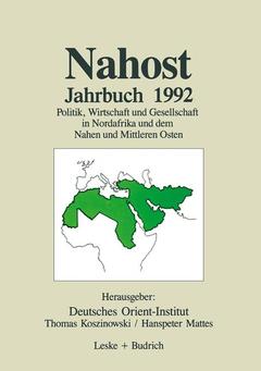 Couverture de l’ouvrage Nahost Jahrbuch 1992