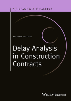Couverture de l’ouvrage Delay Analysis in Construction Contracts