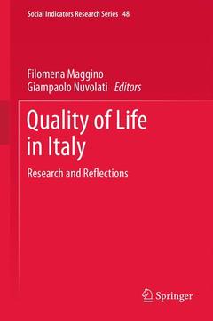 Couverture de l’ouvrage Quality of life in Italy