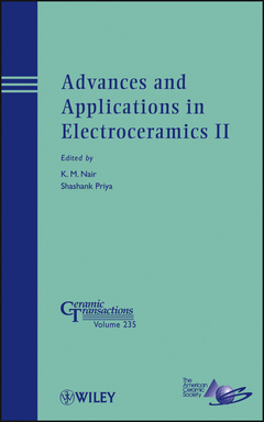 Couverture de l’ouvrage Advances and Applications in Electroceramics II