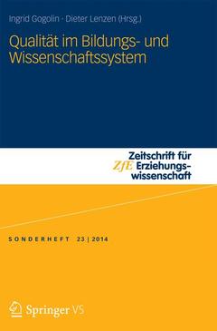 Couverture de l’ouvrage Qualität im Bildungs- und Wissenschaftssystem