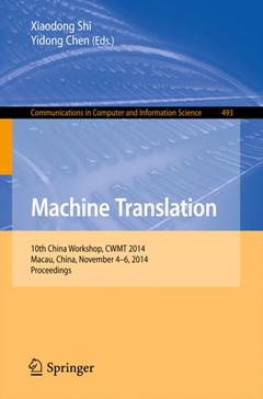 Cover of the book Machine Translation