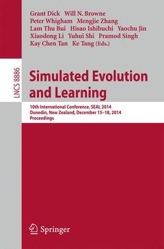 Couverture de l’ouvrage Simulated Evolution and Learning