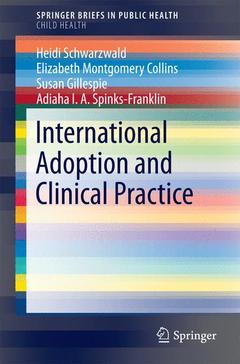 Couverture de l’ouvrage International Adoption and Clinical Practice