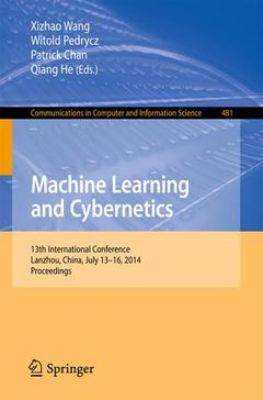 Couverture de l’ouvrage Machine Learning and Cybernetics