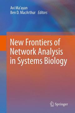Couverture de l’ouvrage New Frontiers of Network Analysis in Systems Biology