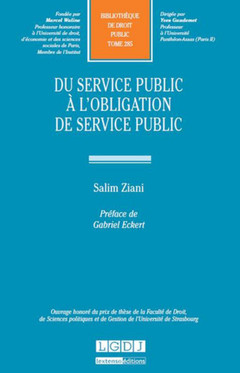 Couverture de l’ouvrage DU SERVICE PUBLIC À L'OBLIGATION DE SERVICE PUBLIC