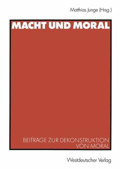 Couverture de l’ouvrage Macht und Moral