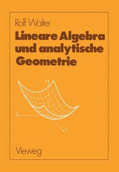 Couverture de l’ouvrage Lineare Algebra und analytische Geometrie