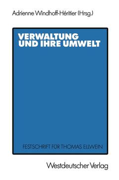 Cover of the book Verwaltung und ihre Umwelt