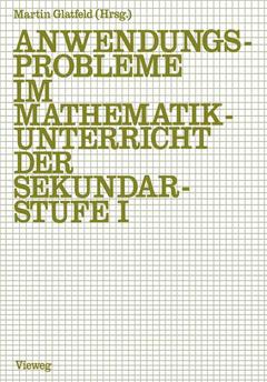 Cover of the book Anwendungsprobleme im Mathematikunterricht der Sekundarstufe I