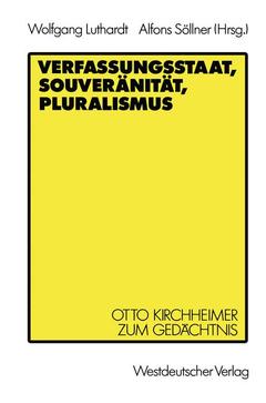 Cover of the book Verfassungsstaat, Souveränität, Pluralismus
