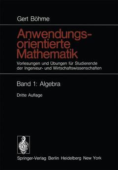 Couverture de l’ouvrage Anwendungsorientierte Mathematik