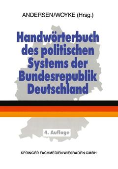 Couverture de l’ouvrage Handwörterbuch des politischen Systems der Bundesrepublik Deutschland