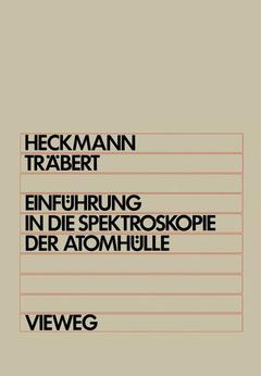 Cover of the book Einführung in die Spektroskopie der Atomhülle