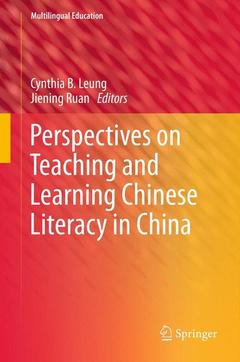 Couverture de l’ouvrage Perspectives on Teaching and Learning Chinese Literacy in China
