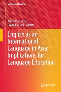 Couverture de l’ouvrage English as an International Language in Asia: Implications for Language Education