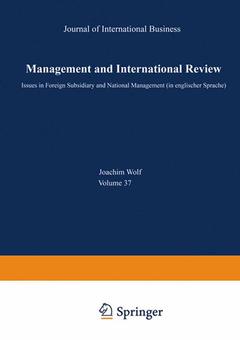 Couverture de l’ouvrage International Human Resource and Cross Cultural Management