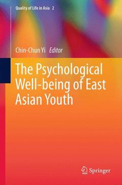 Cover of the book The Psychological Well-being of East Asian Youth