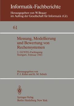 Couverture de l’ouvrage Messung, Modellierung und Bewertung von Rechensystemen