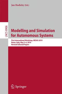 Cover of the book Modelling and Simulation for Autonomous Systems