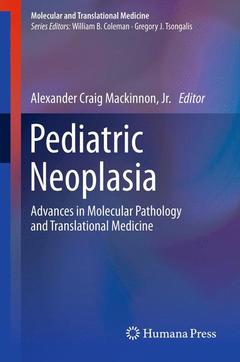 Couverture de l’ouvrage Pediatric Neoplasia