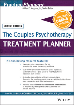 Couverture de l’ouvrage The Couples Psychotherapy Treatment Planner, with DSM-5 Updates