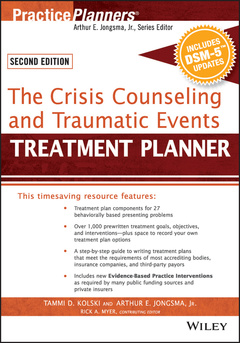 Cover of the book The Crisis Counseling and Traumatic Events Treatment Planner, with DSM-5 Updates, 2nd Edition