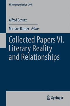 Couverture de l’ouvrage Collected Papers VI. Literary Reality and Relationships