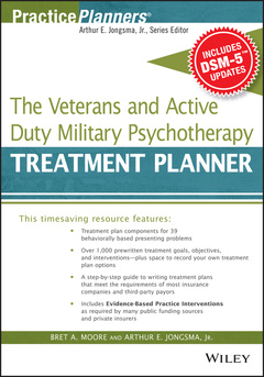 Couverture de l’ouvrage The Veterans and Active Duty Military Psychotherapy Treatment Planner, with DSM-5 Updates