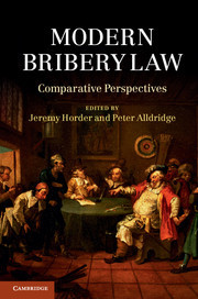 Couverture de l’ouvrage Modern Bribery Law