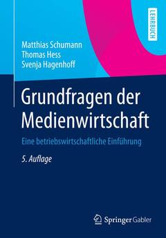 Couverture de l’ouvrage Grundfragen der Medienwirtschaft