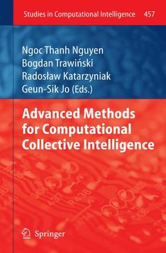 Couverture de l’ouvrage Advanced Methods for Computational Collective Intelligence