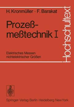 Couverture de l’ouvrage Prozeßmeßtechnik I