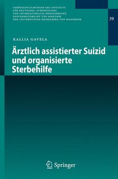 Cover of the book Ärztlich assistierter Suizid und organisierte Sterbehilfe