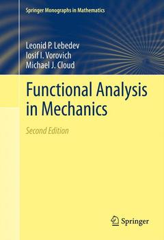 Couverture de l’ouvrage Functional Analysis in Mechanics