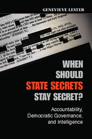 Cover of the book When Should State Secrets Stay Secret?