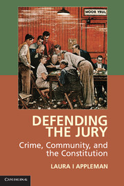 Couverture de l’ouvrage Defending the Jury