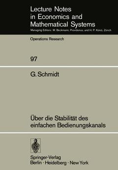 Cover of the book Über die Stabilität des einfachen Bedienungskanals