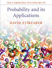Cover of the book The Cambridge Dictionary of Probability and its Applications